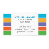 RODAN + VELDEN Geïnspireerde Strepen Etiket (Voorkant)