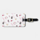 Roddel meisje make-up patroon bagagelabel (Voorkant horizontaal)