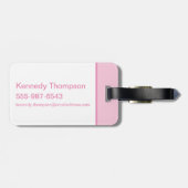 Roddel meisje make-up patroon bagagelabel (Achterkant horizontaal)