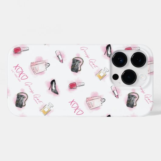 Roddel meisje make-up patroon Case-Mate iPhone case (Achterkant (horizontaal))