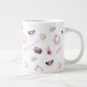 Roddel meisje make-up patroon grote koffiekop (Rechts)