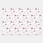 Roddel meisje make-up patroon inpakpapier vel (Voorkant 3)