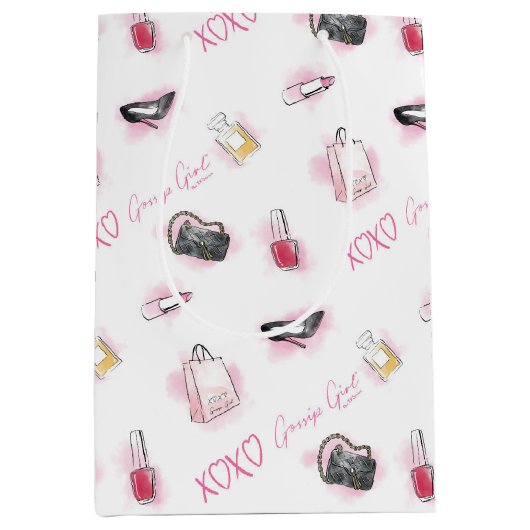 Roddel meisje make-up patroon medium cadeauzakje (Voorkant)