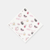 Roddel meisje make-up patroon servet (Hoek)