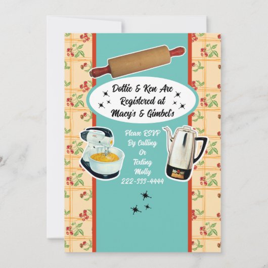 Roddelen Huisvrouw Koppels Douche 2 Kaart (Achterkant)