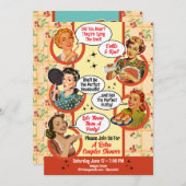 Roddelen Huisvrouw Koppels Douche 2 Kaart (Voorkant / Achterkant)