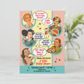 Roddelen Huisvrouw Vrijgezellenfeest Kaart (Staand voorkant)