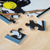 Roddelende kraaien legpuzzel (Zijkant)