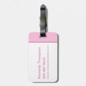 Roddelmeisje - gespot! bagagelabel (Achterkant verticaal)