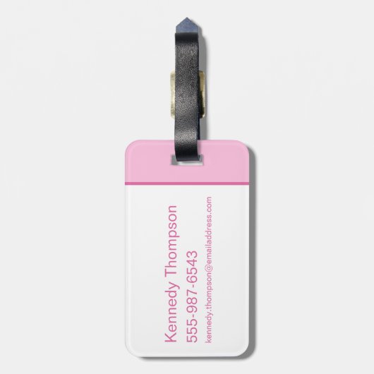 Roddelmeisje - gespot! bagagelabel (Achterkant verticaal)