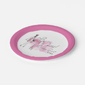 Roddelmeisje - gespot! papieren bordje (Gekanteld)