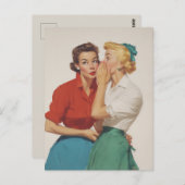  roddelmeisjes blij briefkaart (Voorkant / Achterkant)