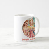Roddels over de Bruidegom Retro Bruidsmeisjes Koffiemok (Voorkant rechts)