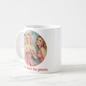 Roddels over de Bruidegom Retro Bruidsmeisjes Koffiemok (Voorkant links)
