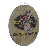 Roddy Rat Cartoon Rat Fink Billiards Pool Hall Dartbord (Voorkant Links)
