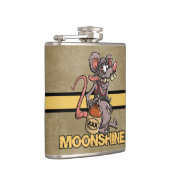 Roddy Rat Fink Style Moonshine Logo Heupfles (Rechts)