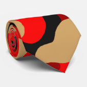 Rode Сamouflage Stropdas (Opgerold)