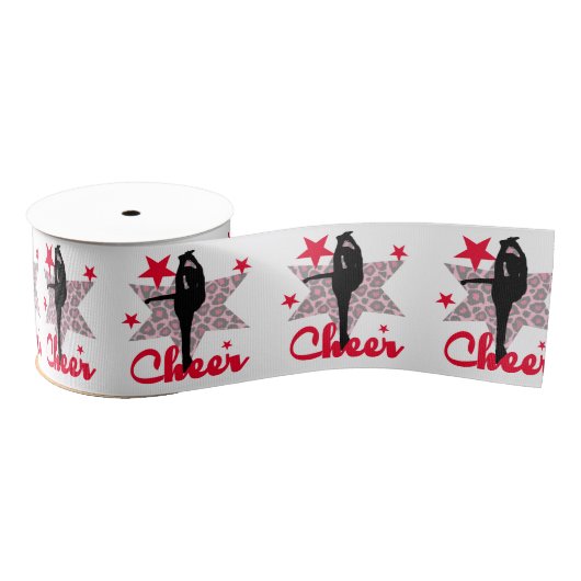 Rode 3-inch cheerleader Grosgrain Ribbon Grosgrain Lint (Spoel)