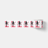 Rode 3-inch cheerleader Grosgrain Ribbon Lint (Voorkant)