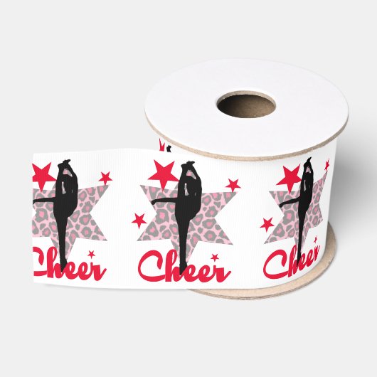 Rode 3-inch cheerleader Grosgrain Ribbon Lint (Spoel)