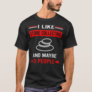 Rode 3 Personen Stenen Verzamelen T-shirt