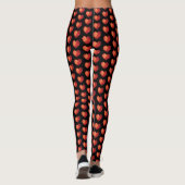 Rode 3d harten leggings (Achterkant)