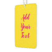 Rode 3D Magenta Moderne Naam Funny Goldenrod Luchtverfrisser (Links)