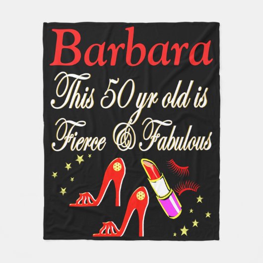 RODE 50 EN FANTASTISCHE GEPERSONALISEERDE FLEECE D DEKEN (Voorkant)