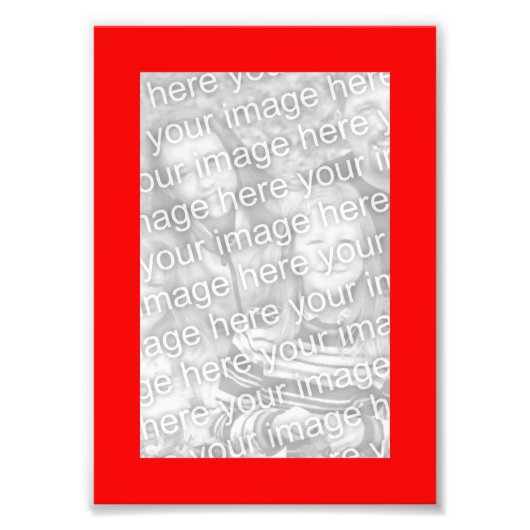 Rode 5x7 Lijst Foto Foto Afdruk (Voorkant)