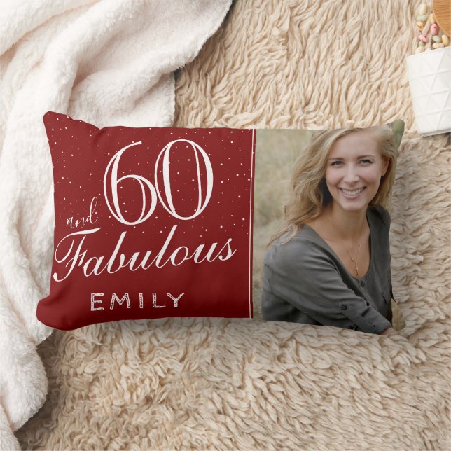 Rode 60 en fantastische elegante 60e verjaardag fo kussen (Deken)