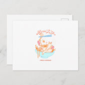 rode aaldhout, vers, met kat briefkaart (Voorkant / Achterkant)