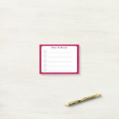Rode Aangepaste lijst om te doen Sticky Post-it® Notes (Op bureau)