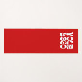 Rode aangepaste Logo promotiebedrijf Yogamat (Voorkant (horizontaal))