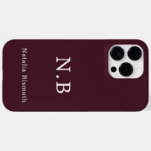 Rode aangepaste naam Case-Mate iPhone case (Achterkant (horizontaal))