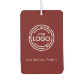 Rode aangepaste zakelijke Logo Luchtverfrisser (Voorkant)