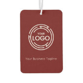 Rode aangepaste zakelijke Logo Luchtverfrisser (Achterkant)