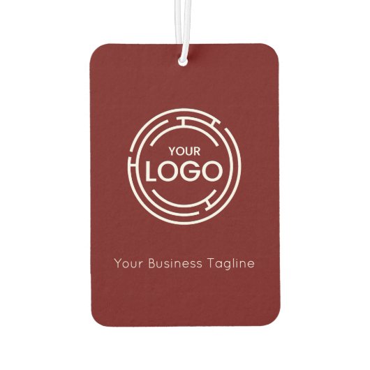 Rode aangepaste zakelijke Logo Luchtverfrisser (Achterkant)