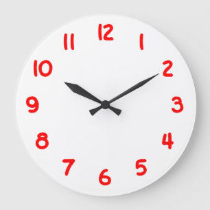 Rode Aantallen Grote Klok