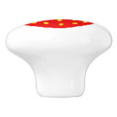 Rode aardbei aangepaste keramische trekknop keramische knop (Zijkant)