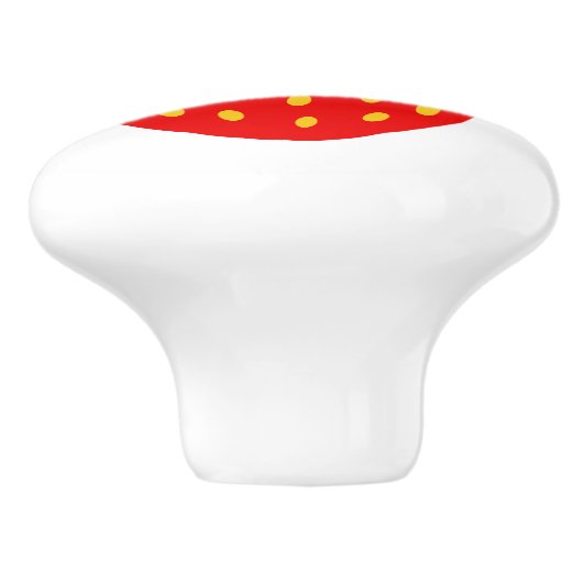 Rode aardbei aangepaste keramische trekknop keramische knop (Zijkant)