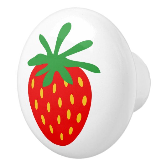 Rode aardbei aangepaste keramische trekknop keramische knop (Rechts)