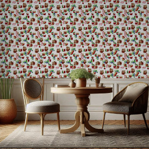 Rode Aardbei Blauwe Berry Zeer Zoet Zomerfruit Behang