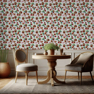 Rode Aardbei Blauwe Berry Zeer Zoet Zomerfruit Behang