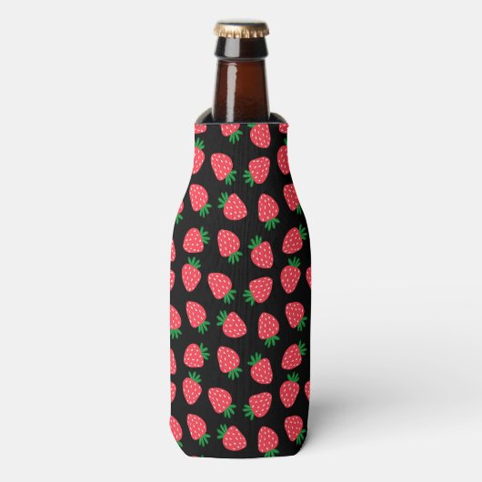 rode aardbei flesjeskoeler (Fles Voorkant)
