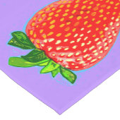 Rode aardbei in Pop Art Style Korte Tafelloper (Hoek)