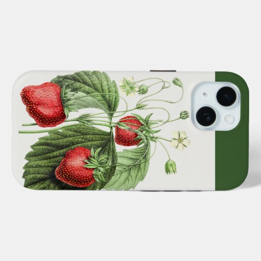  rode aardbei kunst Case-Mate iPhone case (Achterkant (horizontaal))