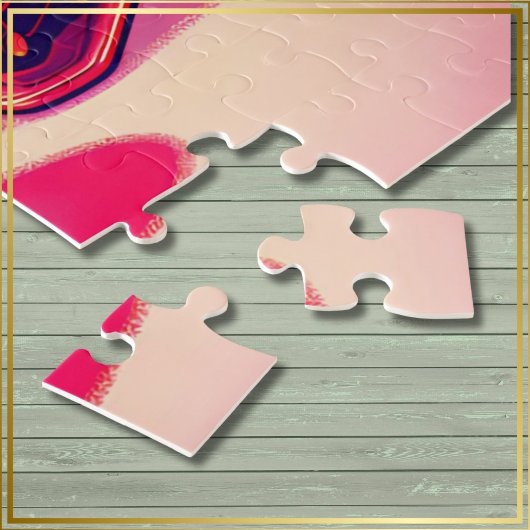 Rode Aardbei Met Hart Leuke Tekening - Legpuzzel