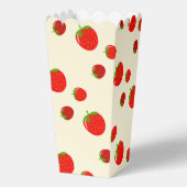 Rode aardbei op roze bedankdoosjes (Voorkant)