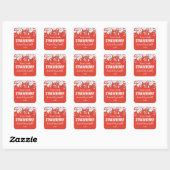Rode Aardbei Soja Kaars Product Labels (Vel)