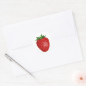 Rode Aardbei Sticker Envelope Seals Aardbeien (Envelop)